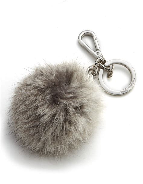 michael kors fur pom pom keychain|Michael Kors LG FUR POM POM Keychain 32F6GKCK3F.